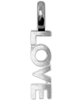 Alex Woo Mini Love Charm Pendant in Sterling Silver