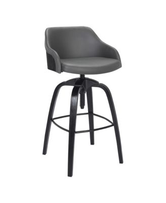 Armen Living - Tara Adjustable Bar Stool, Quick Ship