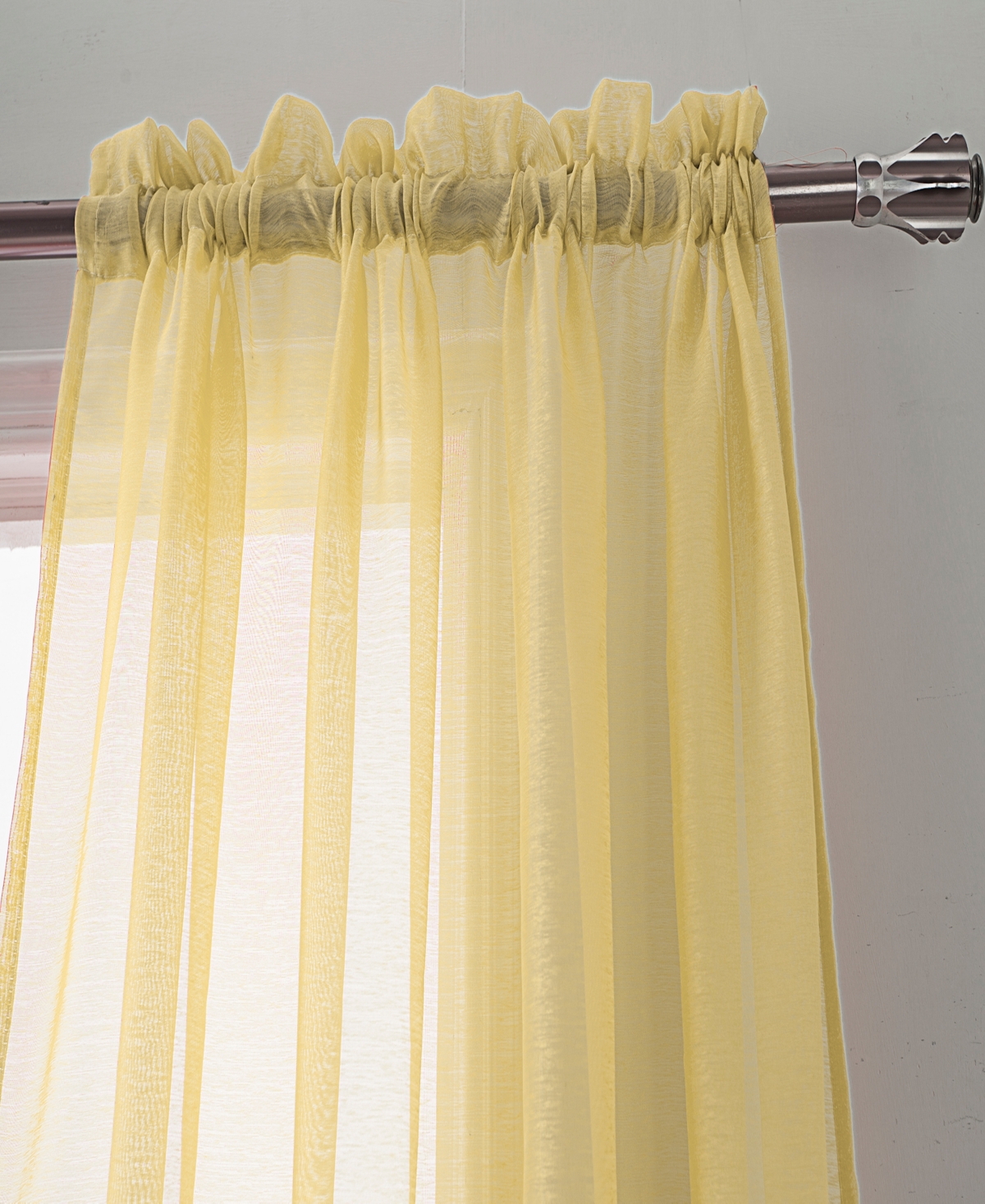 Rt Designers Collection Ramallah Trading Celine Sheer Rod Pocket Curtain Panel - 55 x 90