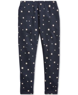 Polo Ralph Lauren - Little Girls Star-Print Stretch Cotton Jersey Legging