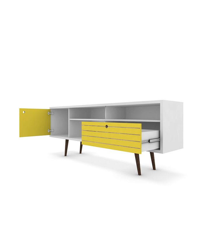 Manhattan Comfort Liberty 70.86" Mid Century Modern TV Stand with 4