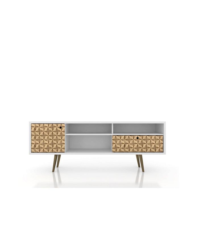 Manhattan Comfort Liberty 70.86" Mid Century Modern TV Stand with 4