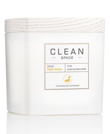 CLEAN Fragrance - Fresh Linens Candle, 8-oz.