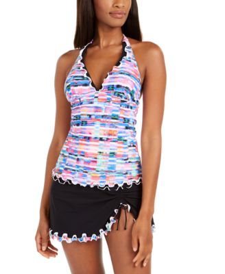 macys swim skirts