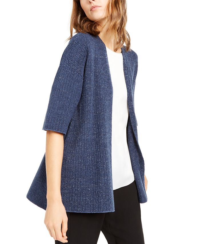 Eileen Fisher ElbowSleeve Sweater Cardigan Macy's
