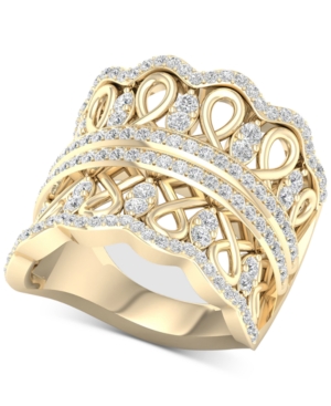 image of Diamond Crown Statement Ring (1 ct. t.w.) in 14k Gold