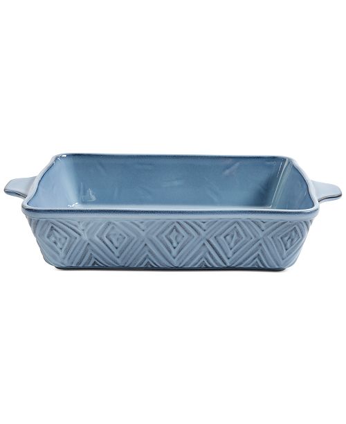 Cravings By Chrissy Teigen Blue Stoneware Baker Reviews Bakeware Kitchen Macy S