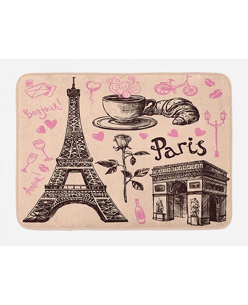 Ambesonne Eiffel Tower Bath Mat & Reviews - Shower ...