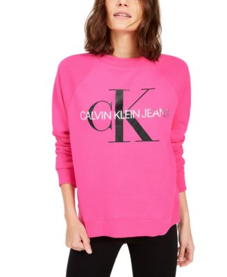 calvin klein hot pink sweater