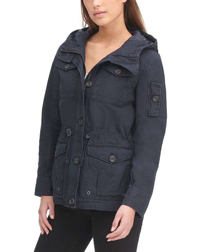 Levi's Women's Hooded Military Jacket & Reviews - Jackets & Vests ...