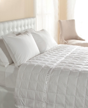 Downlite Lightweight 230tc Luxury Satin Trim White Queen Down Blanket Bedding