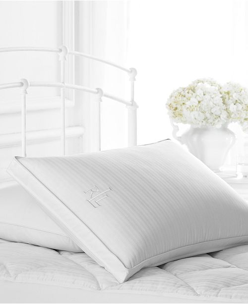 Lauren Ralph Lauren Feather Core Down Surround Chamber Pillow Standard Queen Extra Firm Reviews Pillows Bed Bath Macy S