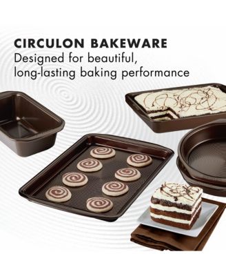 Symmetry Nonstick Chocolate Brown 5-Pc. Bakeware Set