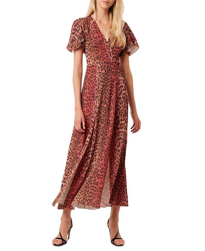 French Connection Annalia Crepe Wrap Dress - Macy's