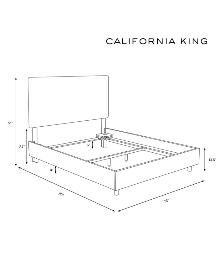 Skyline California King Pleated Bed Macy's