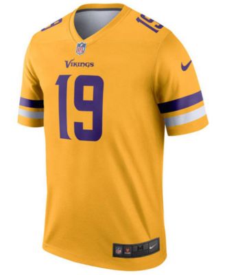 Nike Minnesota Vikings No19 Adam Thielen Gold Men's Stitched NFL Limited Inverted Legend Jersey