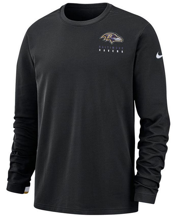 Nike Men's Baltimore Ravens Dry Top Crew Sweatshirt - Macy's