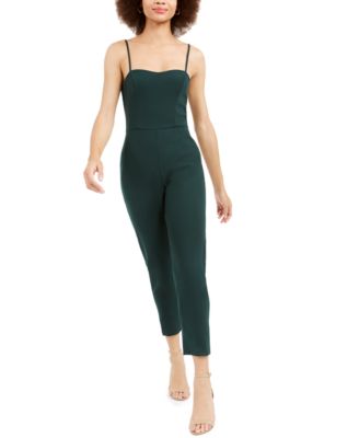 french connection sweetheart whisper flared leg jumpsuit