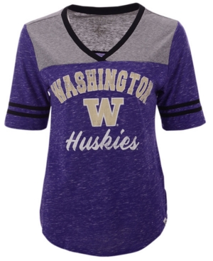 Colosseum Women's Washington Huskies Mr Big V-neck T-Shirt