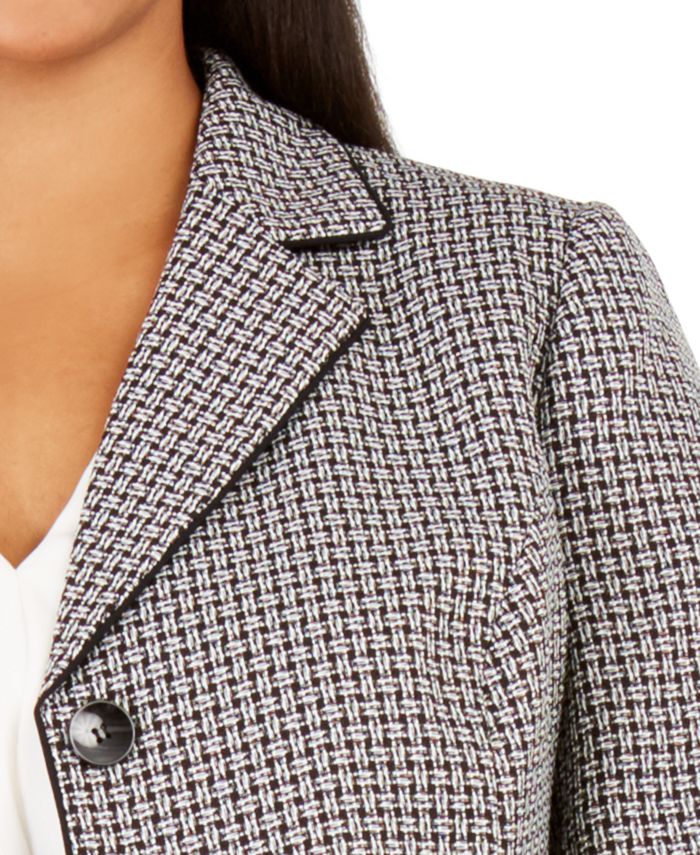 Le Suit Plus Size Tweed Skirt Suit - Macy's