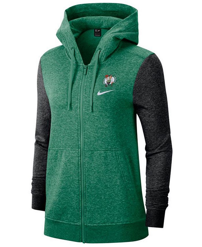Nike Women's Boston Celtics Full-Zip Club Fleece Jacket - Macy's
