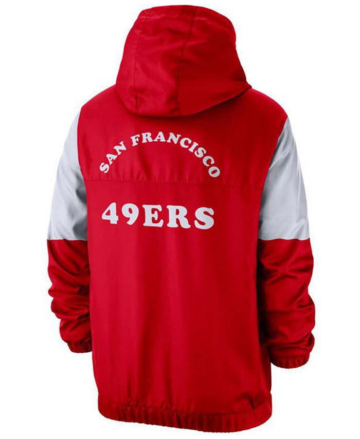 Nike Men's San Francisco 49ers Historic Anorak Jacket - Macy's