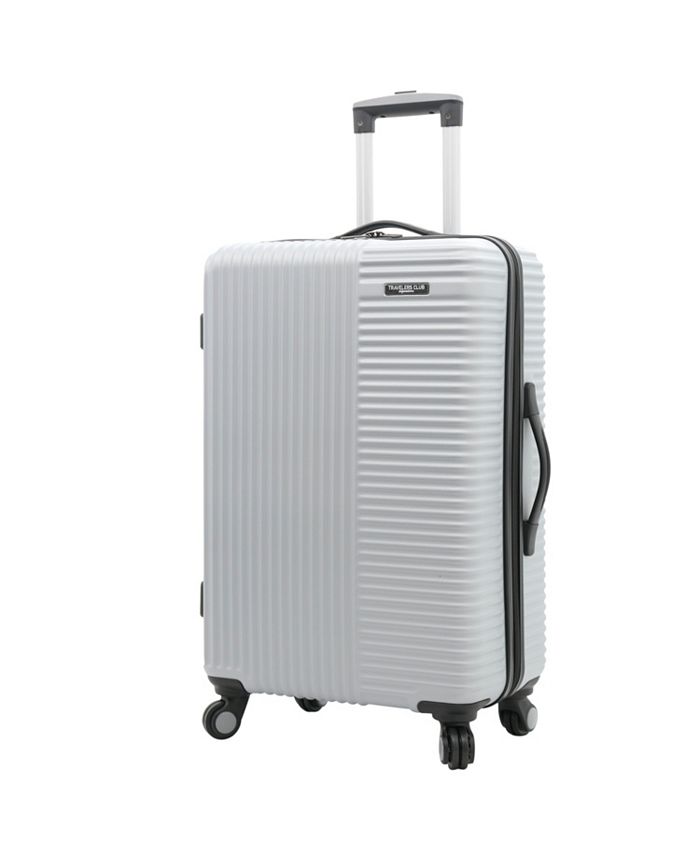 travelers club basette 3 pc hardside luggage set