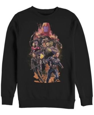 Marvel Men's Avengers Endgame Final Battle Group, Crewneck Fleece