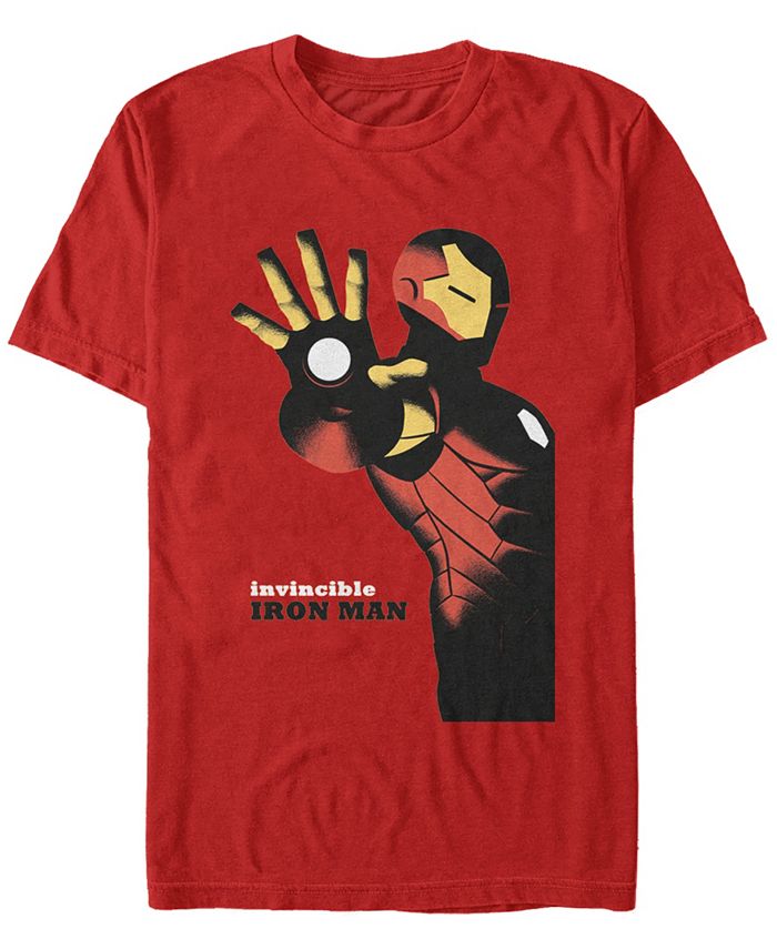 Fifth Sun Marvel Men's Invincible Iron Man Poster, Short Sleeve T-shirt ...