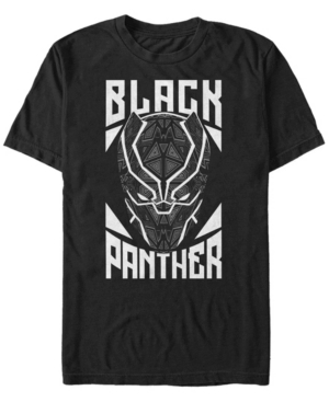 Marvel Men's Black Panther Geometric Mask Short Sleeve T-Shirt