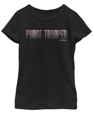 Star Wars Big Girls Purge Trooper Text Short Sleeve T-Shirt