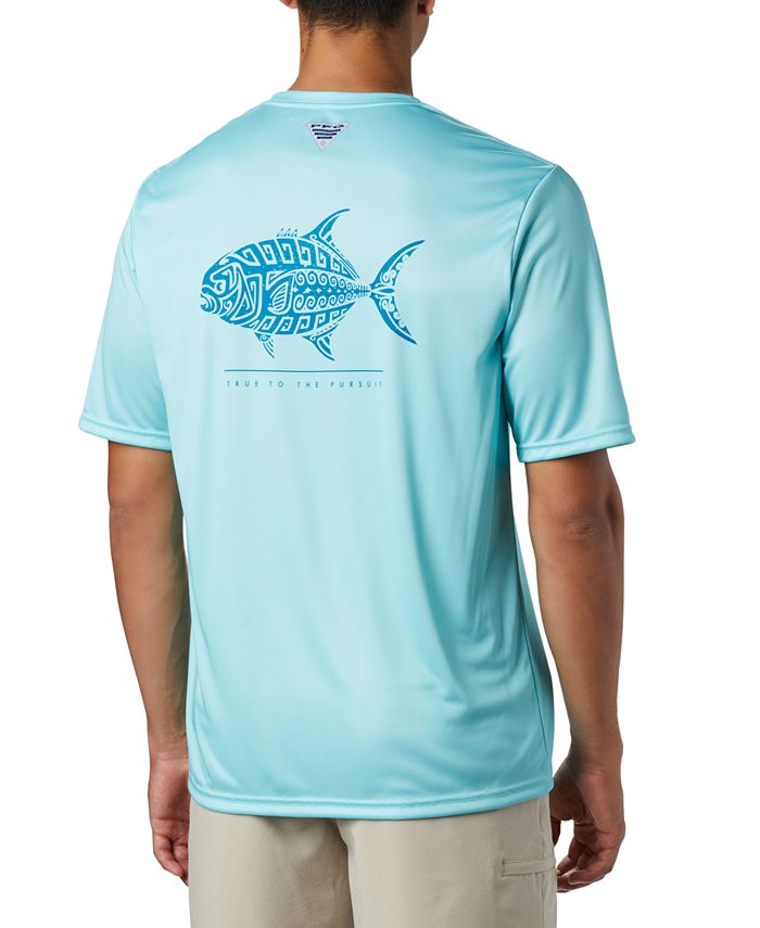 Columbia Men's PFG Terminal Tackle Tribal Fish T-Shirt - Macy's