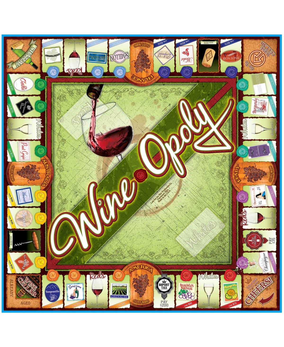 Shop Late For The Sky Wine-opoly In Multi
