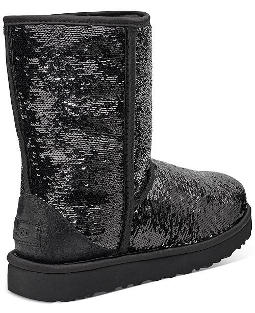 UGG® Women's Classic Short Cosmos Sequin Boots & Reviews - Boots ...