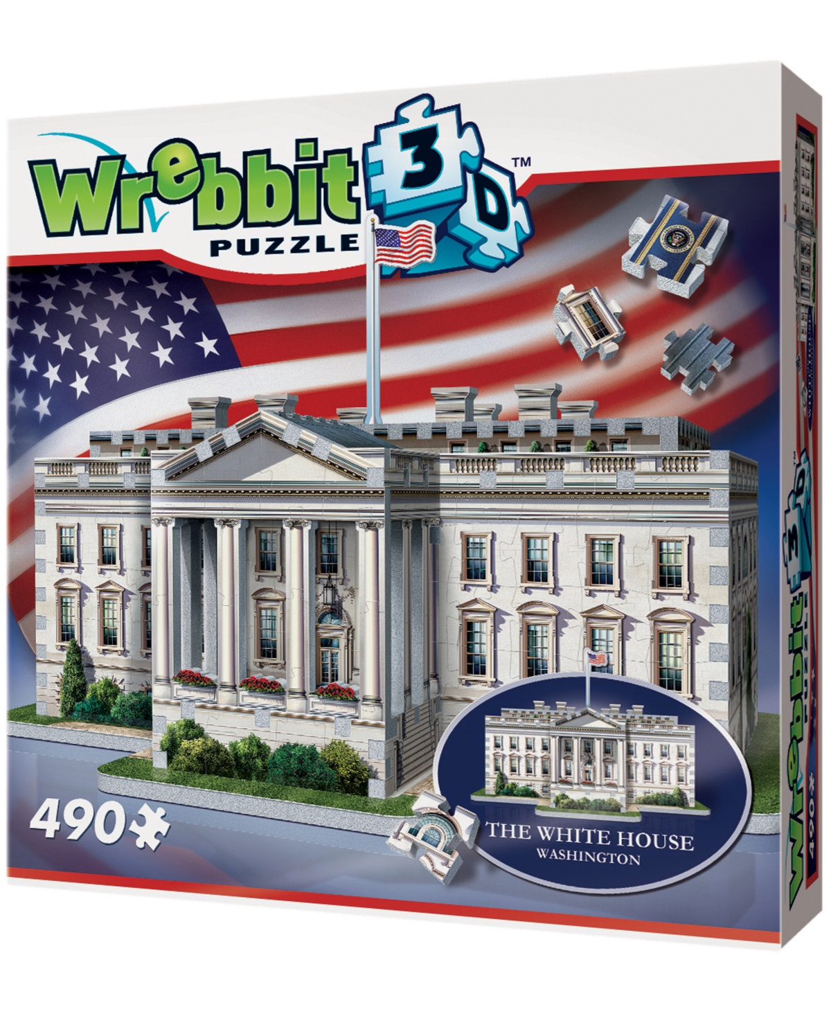 Shop Masterpieces Puzzles Wrebbit The White House 3d Puzzle- 490 Pieces
