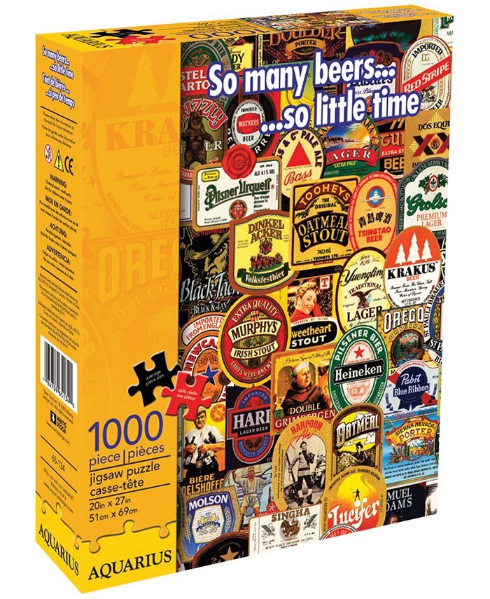Aquarius So Many Beers Jigsaw Puzzle 1000 Piece Macy's