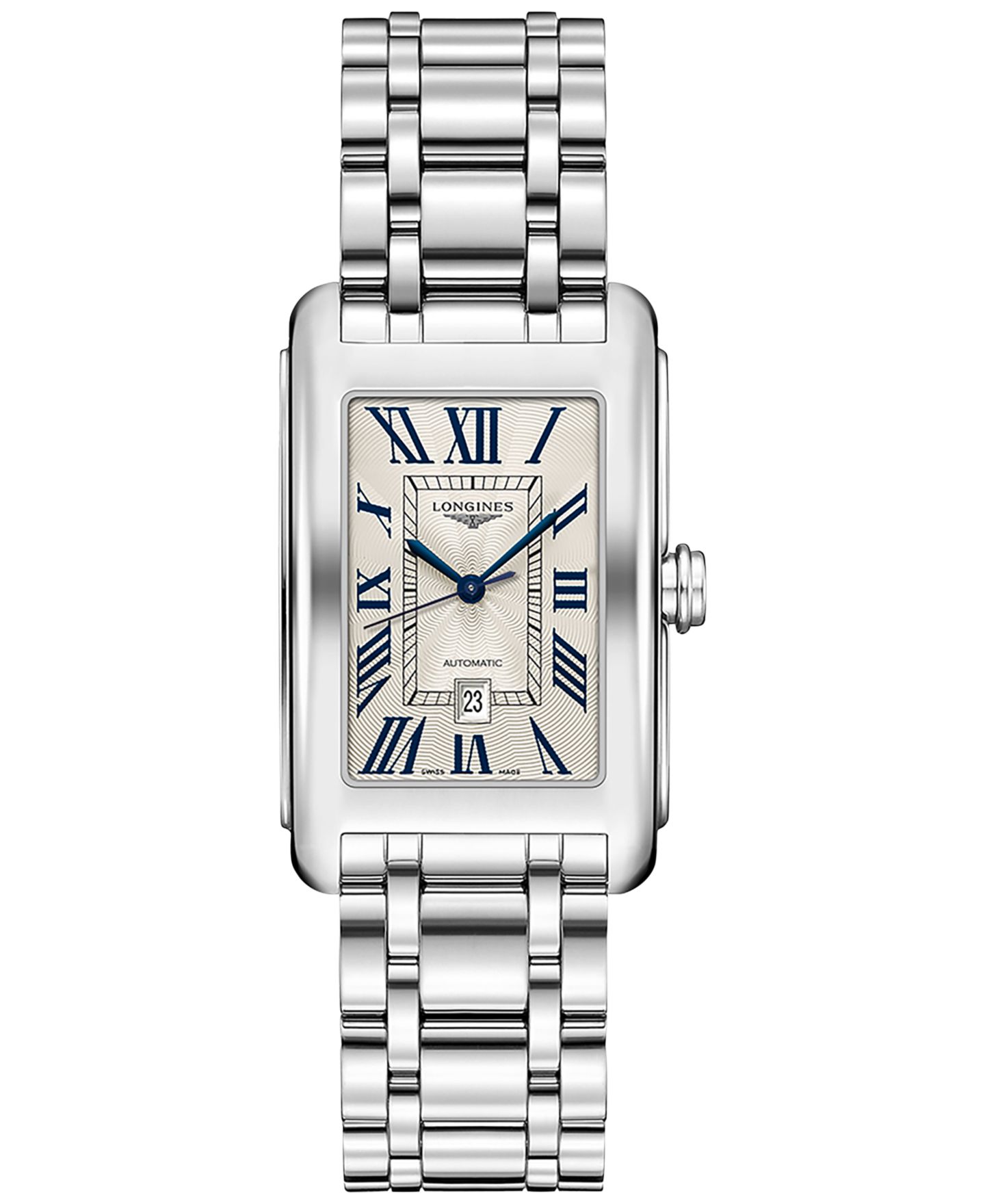 Мужские часы Longines Swiss Automatic DolceVita Stainless Steel Bracelet Watch 27.7x43.8mm — фото 1