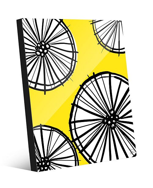 Creative Gallery Lemonade Wheel Graphic Abstract Acrylic Wall Art