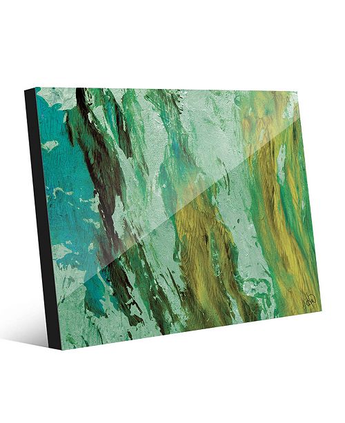 Creative Gallery Kunja On Mint Abstract 24 X 36 Acrylic Wall Art