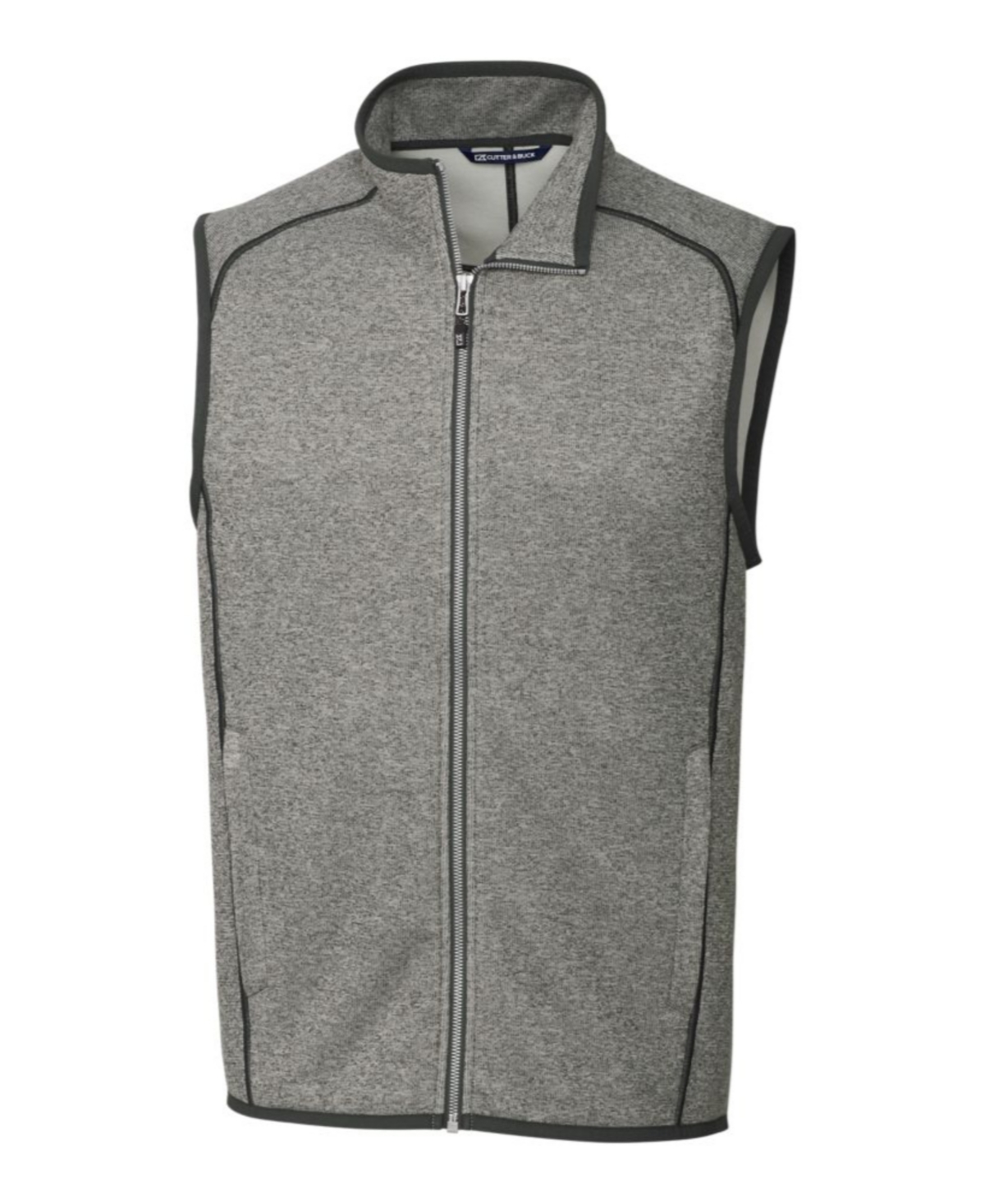 Cutter and Buck Men's Big and Tall Mainsail Sweater Vest - Heather Gray