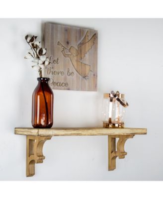 American Art Decor Wood Corbels Shelf Brackets, Set of 2