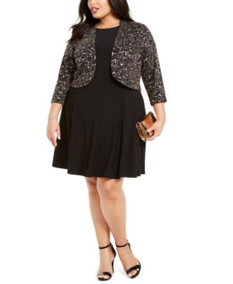 Plus Size Bolero Jacket Dress