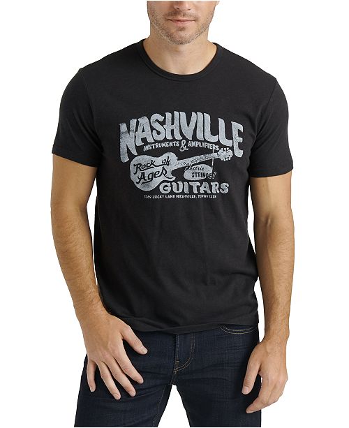 Lucky Brand Men S Nashville Guitars Graphic T Shirt Reviews T