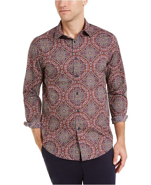 Tasso Elba Men S Kaleidoscope Print Shirt Created For Macy S