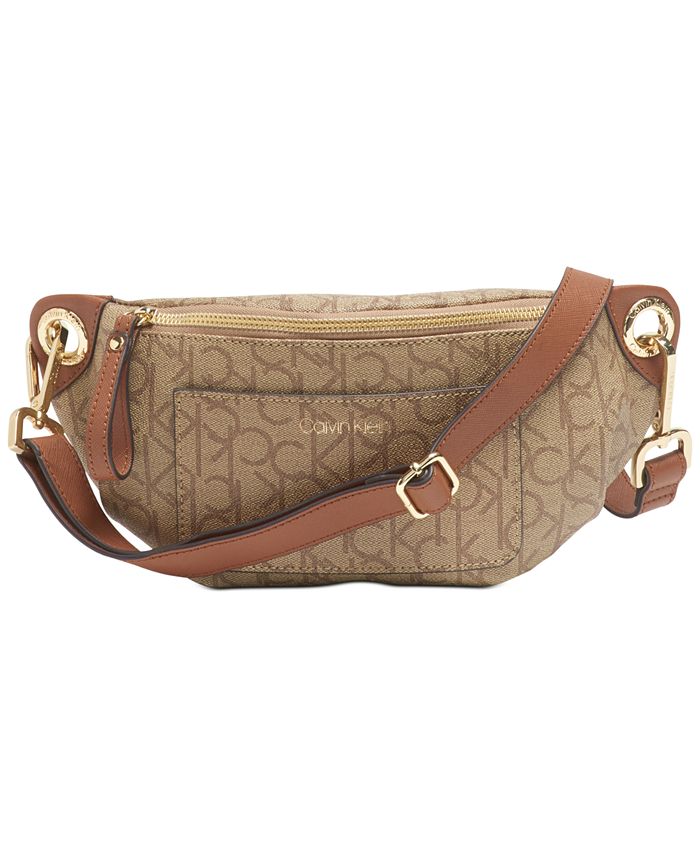 Calvin Klein Sonoma Signature Belt Bag & Reviews - Handbags & Accessories -  Macy's