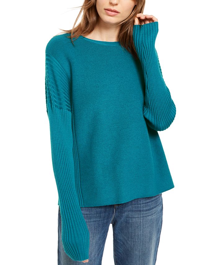 Eileen Fisher Wool Sweater, Regular & Petite- Created for Macy's ...