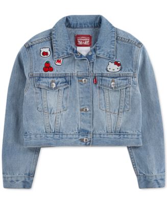 Levi's x Hello Kitty Toddler Girls Cropped Denim Jacket & Reviews - Coats &  Jackets - Kids - Macy's