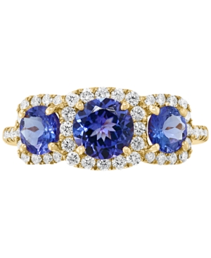 image of Effy Tanzanite (1-5/8 ct. t.w.) & Diamond (3/8 ct. t.w.) Ring in 14k Gold