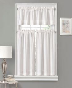White Kitchen Curtains Window Treatments On Sale Clearance Closeout Deals Macy S