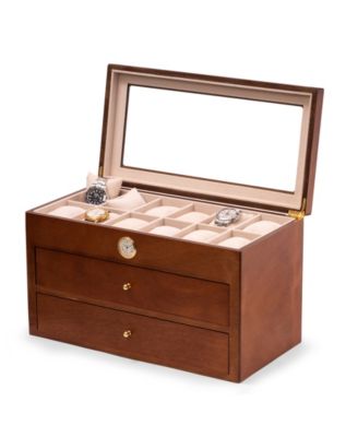 Bey Berk 36 Watch Box with Quartz Movement Clock Macy s